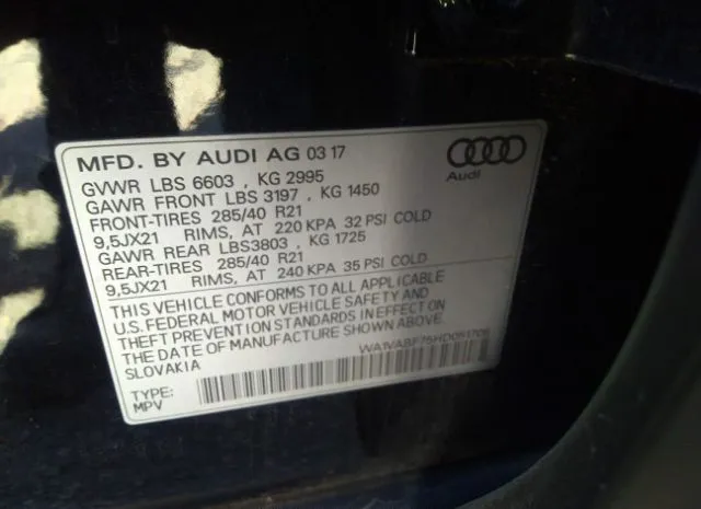 Photo 8 VIN: WA1VABF75HD051706 - AUDI Q7 