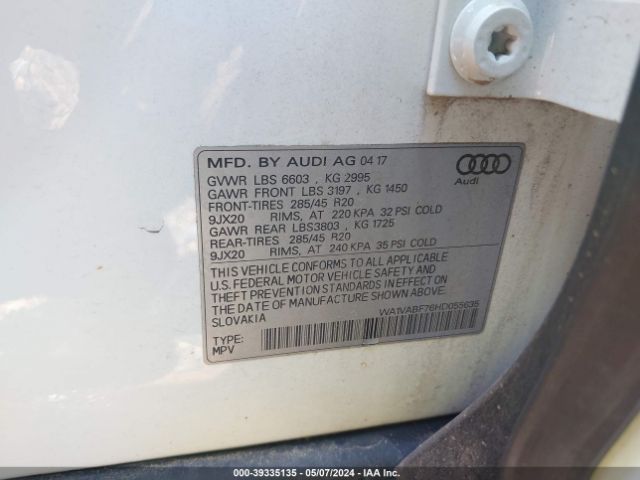 Photo 8 VIN: WA1VABF76HD055635 - AUDI Q7 