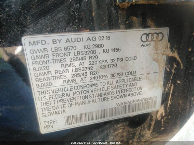 Photo 8 VIN: WA1VABF78HD008591 - AUDI Q7 