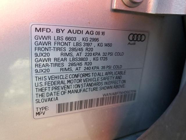 Photo 9 VIN: WA1VABF7XHD027014 - AUDI Q7 PRESTIG 