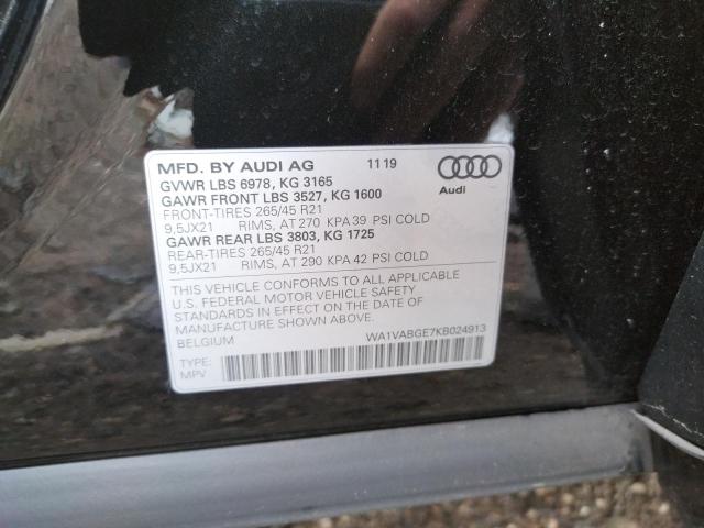 Photo 9 VIN: WA1VABGE7KB024913 - AUDI E-TRON PRE 