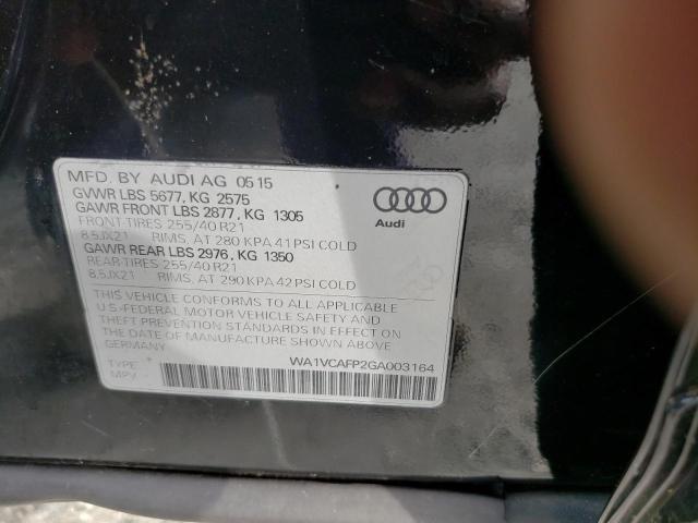 Photo 11 VIN: WA1VCAFP2GA003164 - AUDI SQ5 PRESTI 