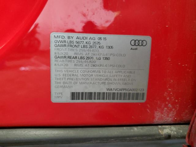 Photo 11 VIN: WA1VCAFP5GA002123 - AUDI SQ5 