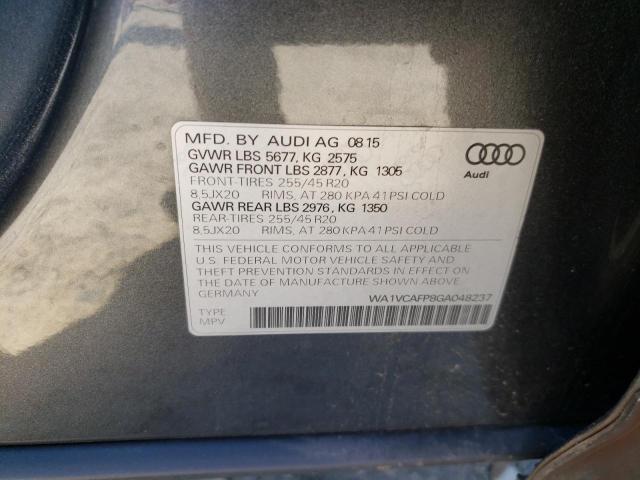 Photo 9 VIN: WA1VCAFP8GA048237 - AUDI SQ5 PRESTI 