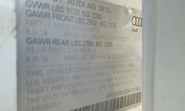 Photo 9 VIN: WA1VFBFL3DA131564 - AUDI A4 ALLROAD 