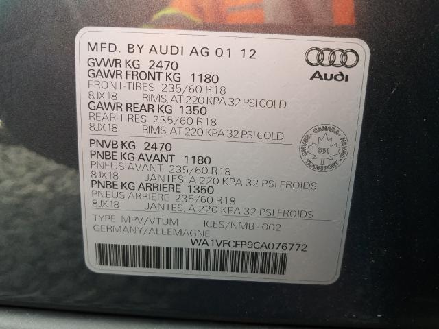 Photo 9 VIN: WA1VFCFP9CA076772 - AUDI Q5 PRESTIG 