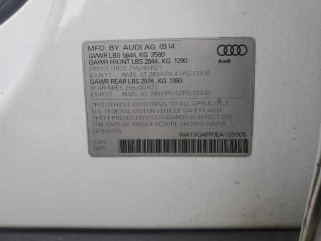 Photo 13 VIN: WA1VGAFP0EA105905 - AUDI SQ5 PRESTI 