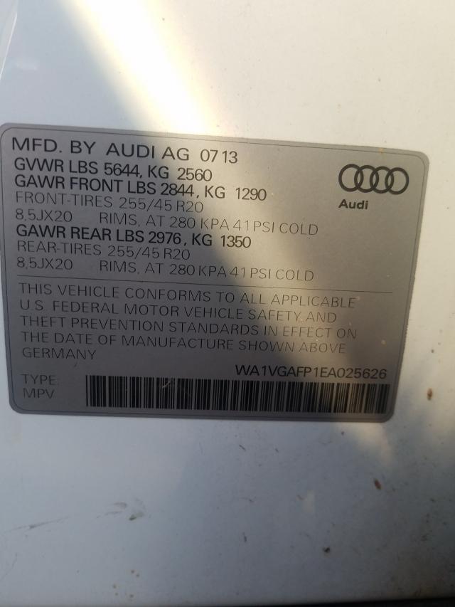 Photo 9 VIN: WA1VGAFP1EA025626 - AUDI SQ5 PRESTI 