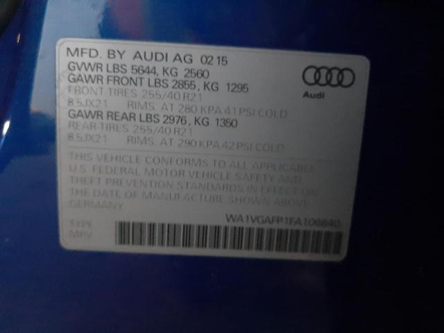 Photo 9 VIN: WA1VGAFP1FA106840 - AUDI SQ5 