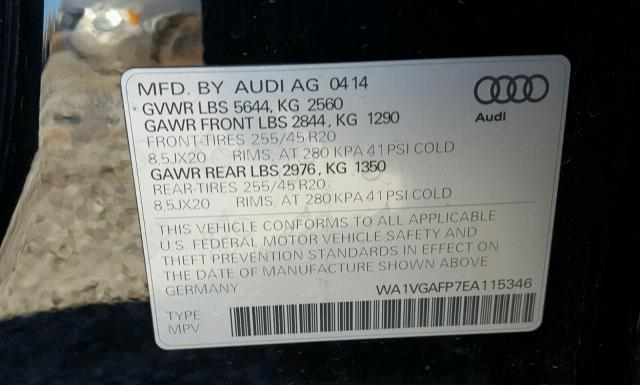 Photo 9 VIN: WA1VGAFP7EA115346 - AUDI SQ5 