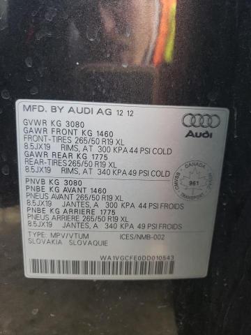 Photo 12 VIN: WA1VGCFE0DD010543 - AUDI Q7 PREMIUM 