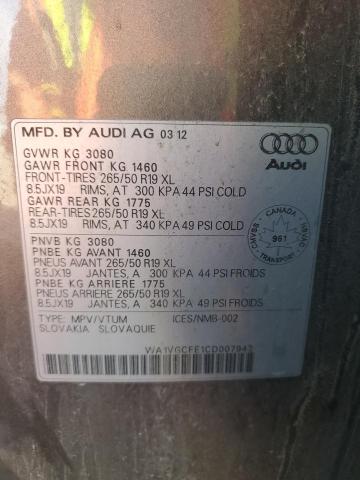 Photo 12 VIN: WA1VGCFE1CD007942 - AUDI Q7 PRESTIG 