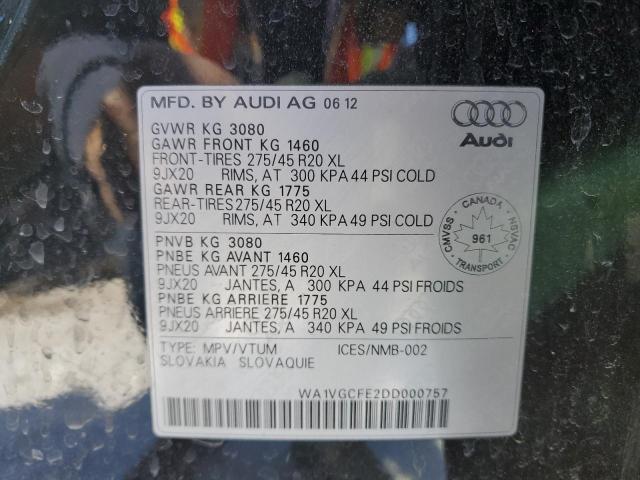 Photo 12 VIN: WA1VGCFE2DD000757 - AUDI Q7 