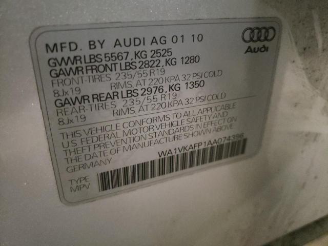 Photo 9 VIN: WA1VKAFP1AA074396 - AUDI Q5 PRESTIG 