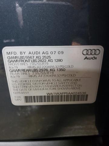 Photo 11 VIN: WA1VKAFP5AA024536 - AUDI Q5 