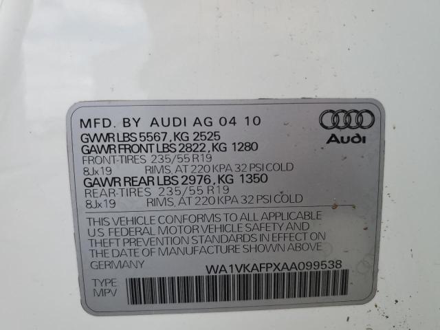 Photo 9 VIN: WA1VKAFPXAA099538 - AUDI Q5 