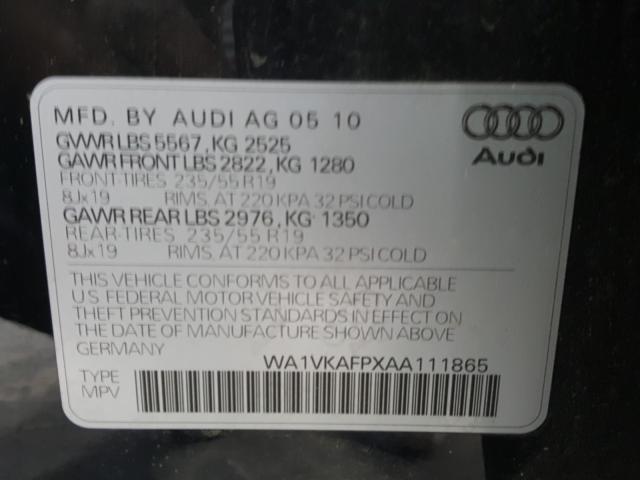 Photo 9 VIN: WA1VKAFPXAA111865 - AUDI Q5 PRESTIG 