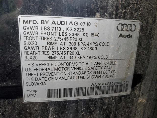 Photo 13 VIN: WA1VMAFE0BD001013 - AUDI Q7 PRESTIG 