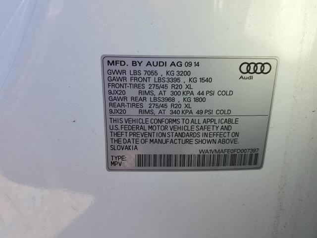 Photo 12 VIN: WA1VMAFE0FD007397 - AUDI Q7 