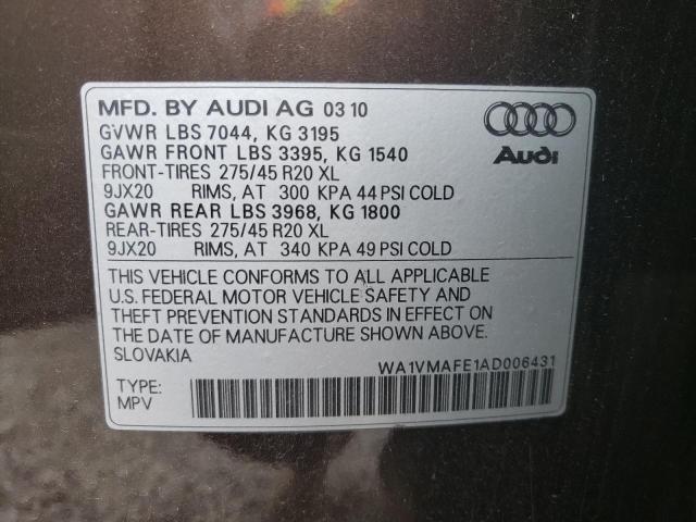 Photo 9 VIN: WA1VMAFE1AD006431 - AUDI Q7 PRESTIG 