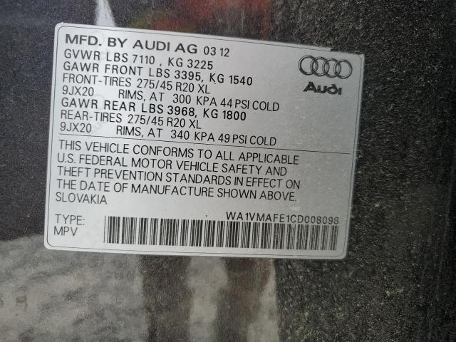 Photo 12 VIN: WA1VMAFE1CD008098 - AUDI Q7 PRESTIG 