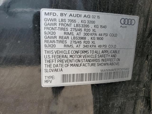 Photo 12 VIN: WA1VMAFE1FD015802 - AUDI Q7 TDI PRE 