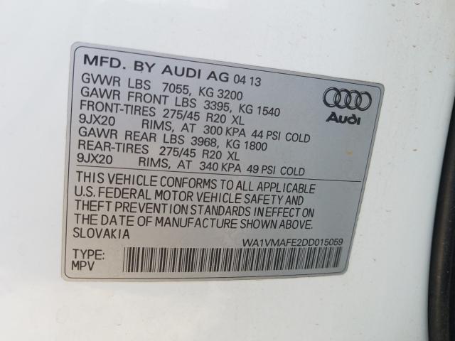 Photo 9 VIN: WA1VMAFE2DD015059 - AUDI Q7 