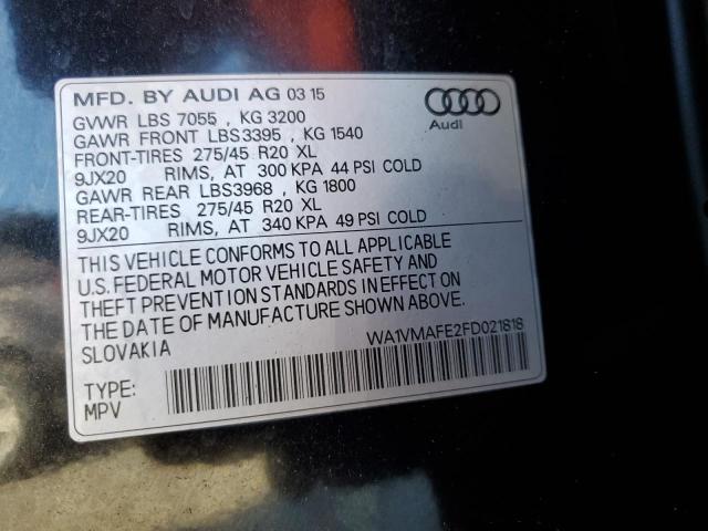 Photo 9 VIN: WA1VMAFE2FD021818 - AUDI Q7 