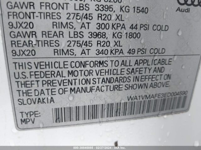 Photo 8 VIN: WA1VMAFE3ED004590 - AUDI Q7 