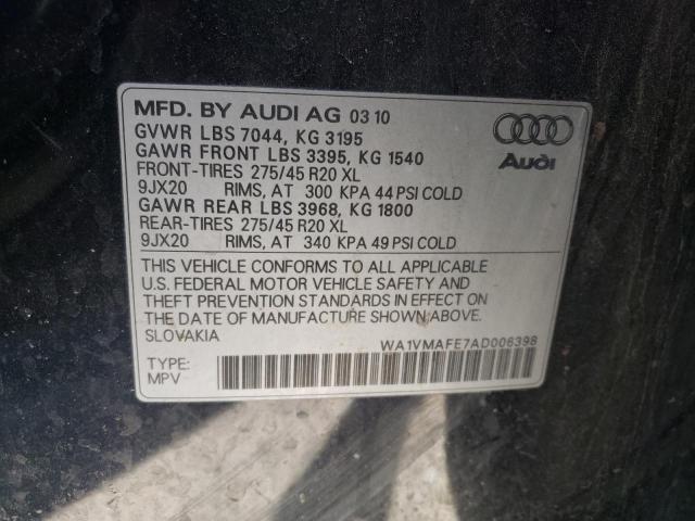 Photo 9 VIN: WA1VMAFE7AD006398 - AUDI Q7 PRESTIG 