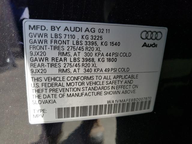 Photo 9 VIN: WA1VMAFE8BD007870 - AUDI Q7 