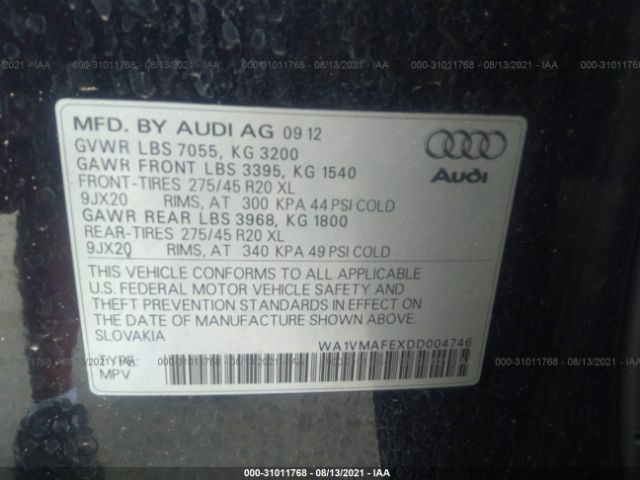 Photo 8 VIN: WA1VMAFEXDD004746 - AUDI Q7 