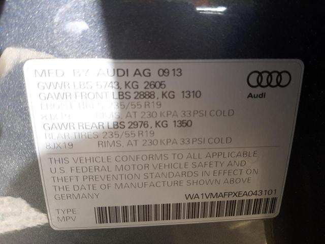 Photo 9 VIN: WA1VMAFPXEA043101 - AUDI Q5 TDI PRE 