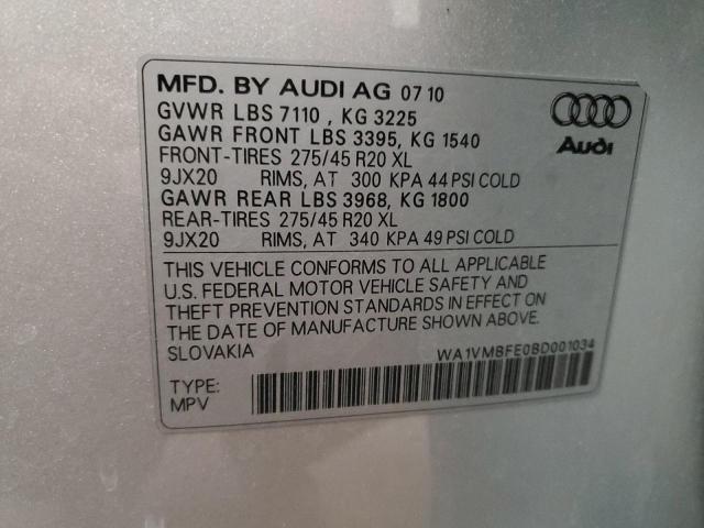 Photo 12 VIN: WA1VMBFE0BD001034 - AUDI Q7 PRESTIG 