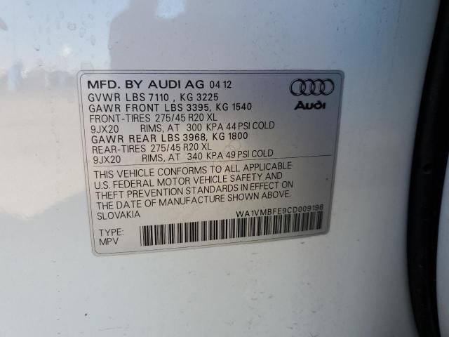 Photo 11 VIN: WA1VMBFE9CD009196 - AUDI Q7 