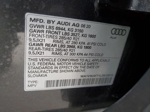 Photo 12 VIN: WA1VWAF71LD012518 - AUDI SQ7 