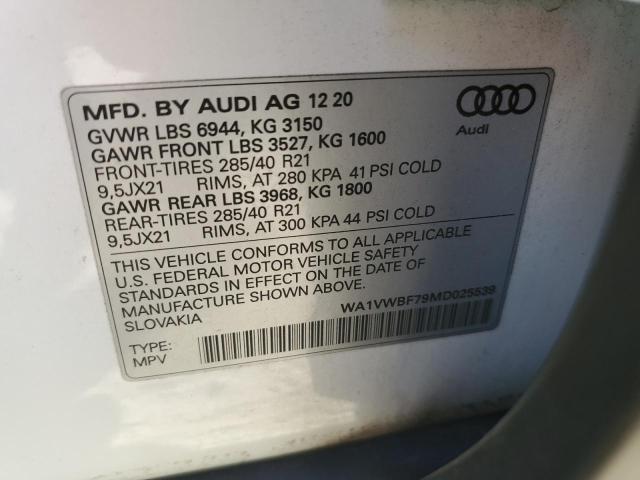 Photo 13 VIN: WA1VWBF79MD025539 - AUDI SQ7 