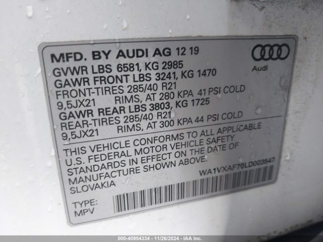 Photo 8 VIN: WA1VXAF70LD003547 - AUDI Q7 