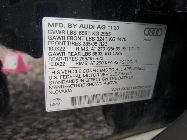 Photo 9 VIN: WA1VXAF71MD023209 - AUDI Q7 PRESTIG 