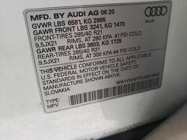 Photo 9 VIN: WA1VXAF77LD012942 - AUDI Q7 PRESTIG 