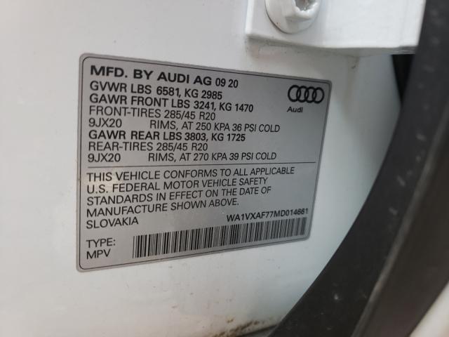 Photo 9 VIN: WA1VXAF77MD014661 - AUDI Q7 PRESTIG 