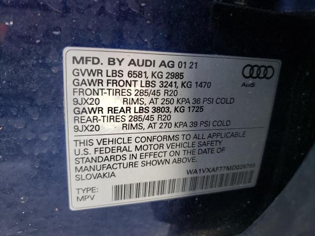 Photo 9 VIN: WA1VXAF77MD028799 - AUDI Q7 PRESTIG 