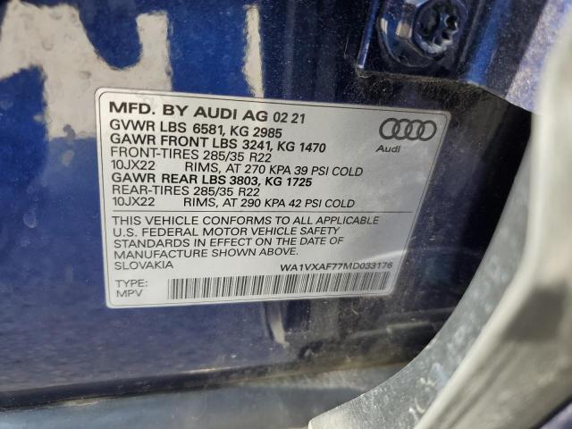 Photo 13 VIN: WA1VXAF77MD033176 - AUDI Q7 PRESTIG 