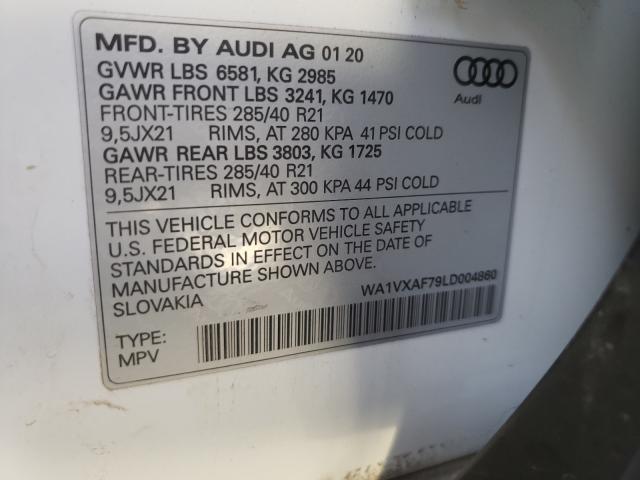 Photo 9 VIN: WA1VXAF79LD004860 - AUDI Q7 