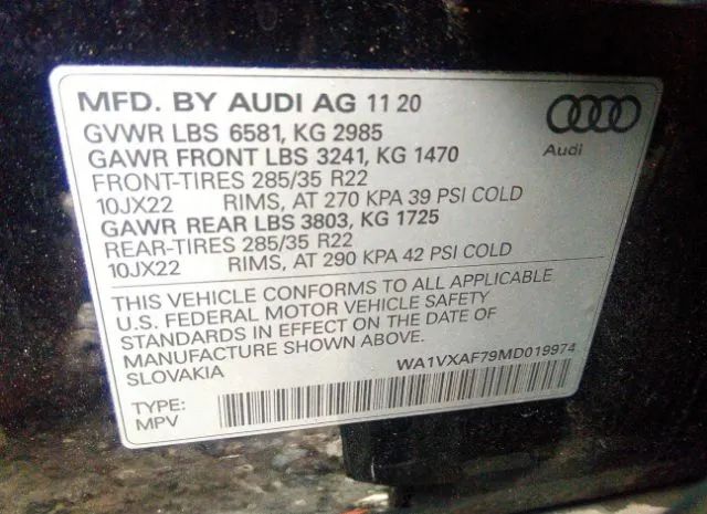 Photo 8 VIN: WA1VXAF79MD019974 - AUDI Q7 