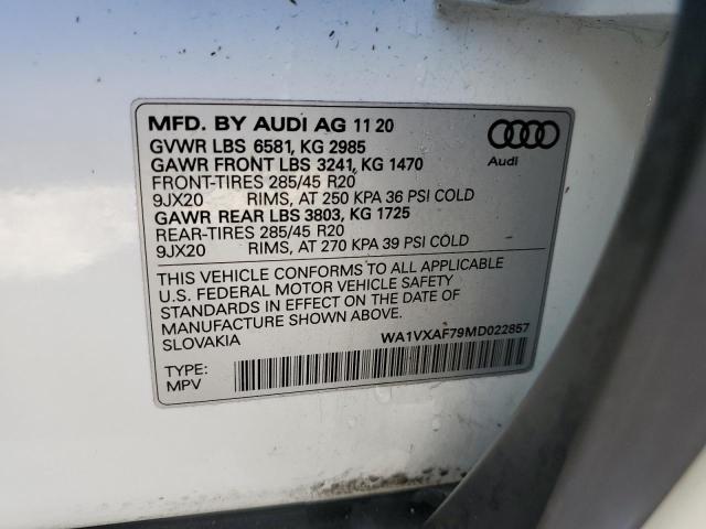 Photo 9 VIN: WA1VXAF79MD022857 - AUDI Q7 PRESTIG 