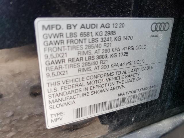 Photo 12 VIN: WA1VXAF7XMD024570 - AUDI Q7 