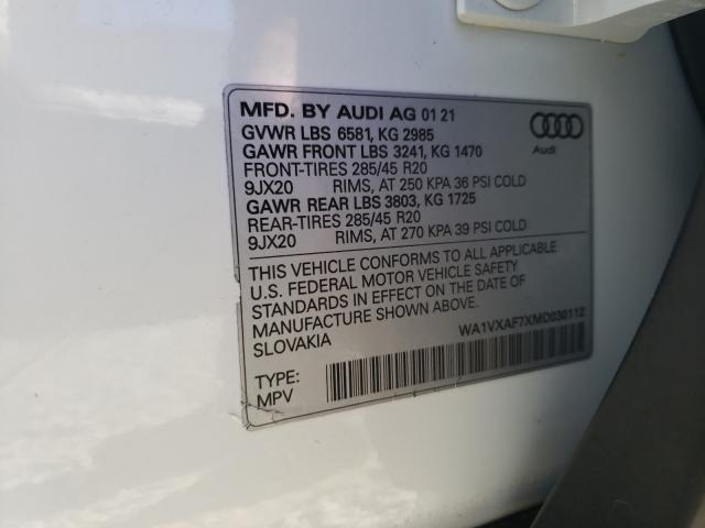 Photo 9 VIN: WA1VXAF7XMD030112 - AUDI Q7 PRESTIG 