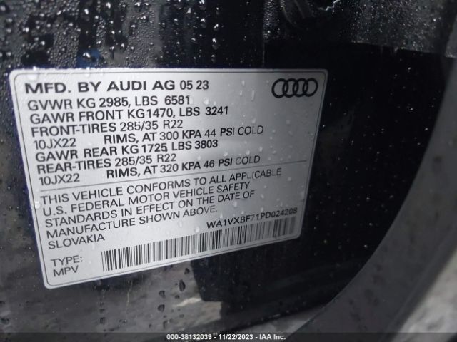 Photo 8 VIN: WA1VXBF71PD024208 - AUDI Q7 