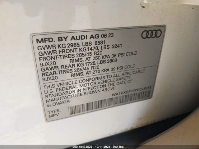 Photo 8 VIN: WA1VXBF73PD028258 - AUDI Q7 